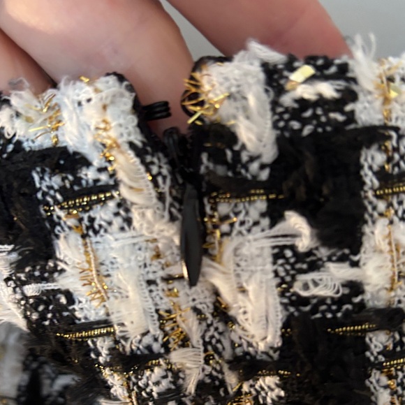 Eloquii Black and White Plaid Mini Dress - Picture 5 of 5